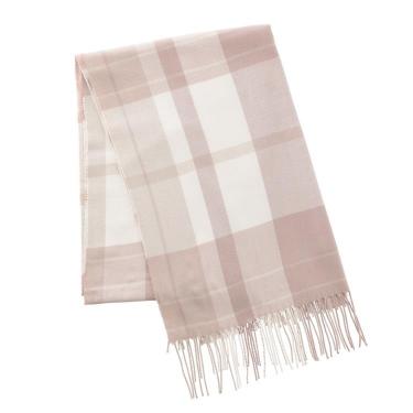 カシミヤタッチストール カジュアルチェック オフ【ロフト限定】