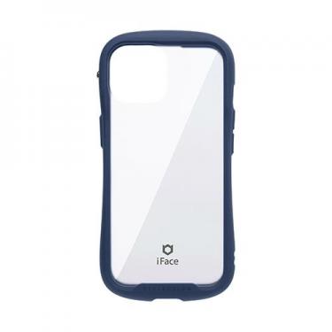 iPhone15/14/13用 iFace Reflection 強化ガラスクリアケース ネイビー