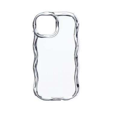 iPhone15/14/13専用 iFace BeBling クリアケース シルバー