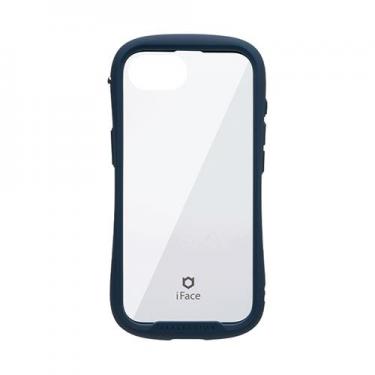 iPhone16e用 iFace Reflection 強化ガラスクリアケース ネイビー