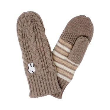 指出しミトン ミッフィー ベージュ