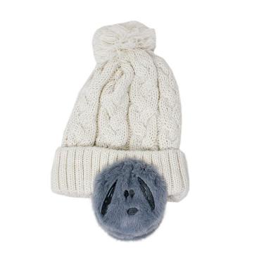 耳付きニット帽 スヌーピー オフホワイト