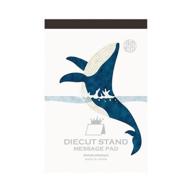 ダイカットスタンドメモ くじら