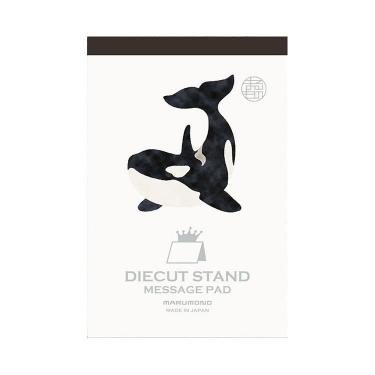ダイカットスタンドメモ シャチ