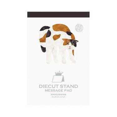 ダイカットスタンドメモ 三毛猫