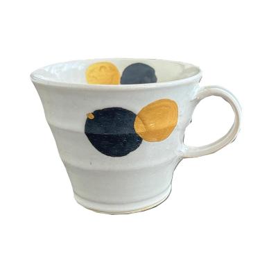 金彩 お月様マグカップ 300ml 白