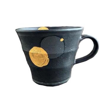 金彩 お月様マグカップ 300ml 黒