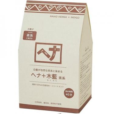 ヘナ+木藍 茶系 400g 徳用 ヘアカラー