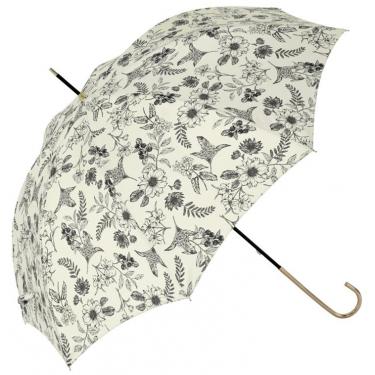 長傘 晴雨兼用 プラントフラワー アイボリー