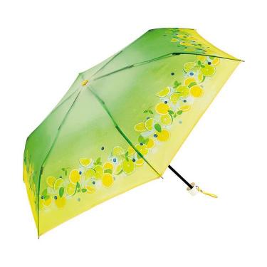 折りたたみ傘 ビニール傘 クリアアンブレラ リプトンフルーツインティー ミニ グリーン