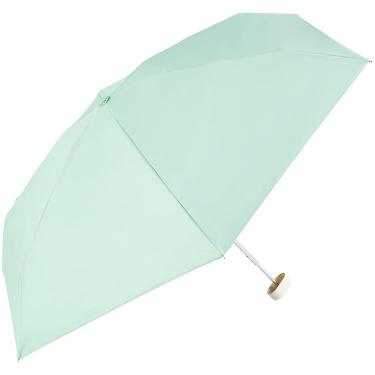 折りたたみ傘 晴雨兼用 遮光 PUファボカラーミーアンブレラ ミニ グリーン