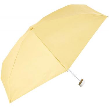 折りたたみ傘 晴雨兼用 遮光 PUファボカラーミーアンブレラ ミニ イエロー