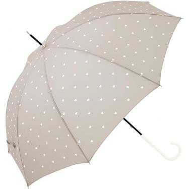長傘 ハート グレー