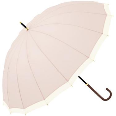 長傘 16フレームバイカラー ピンク