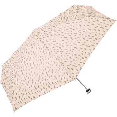 折りたたみ傘 レオパード ミニ ピンク