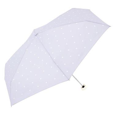 折りたたみ傘 雨傘 ハートトートバッグミニ パープル