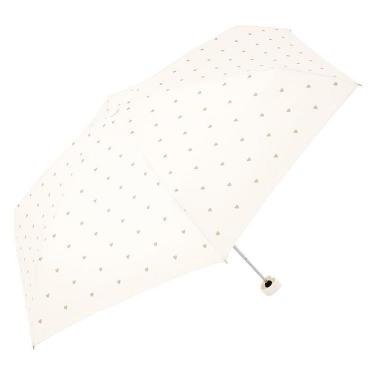 折りたたみ傘 雨傘 ハートトートバッグミニ アイボリー