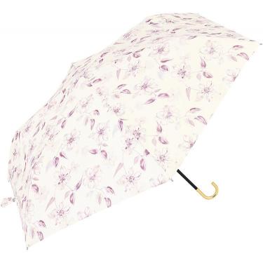 折りたたみ傘 フルールミニ ホワイト