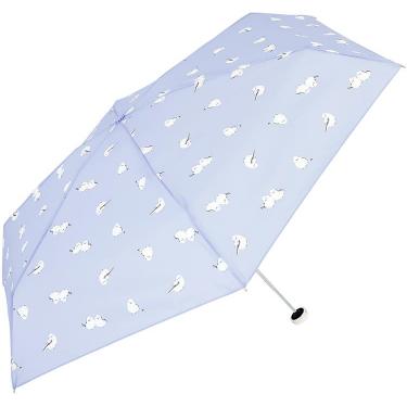 折りたたみ傘 シマエナガトートバッグミニ ブルー