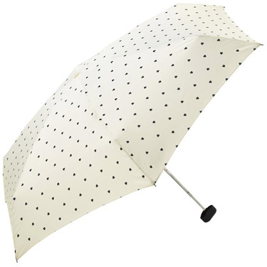 晴雨兼用折りたたみ傘 ２ピースフラワー ミニ ブルー ビコーズ 
