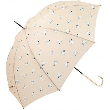 長傘 キャッツ ベージュ
