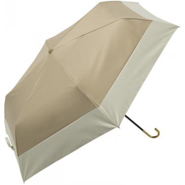 折りたたみ傘 晴雨兼用 遮光 PUバイカラーミニ ベージュ