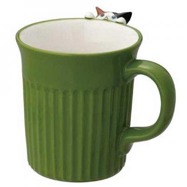 にらめっこ猫マグ 三毛猫