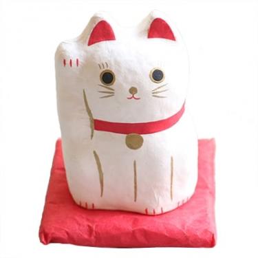 はりこーシカ招き猫 白