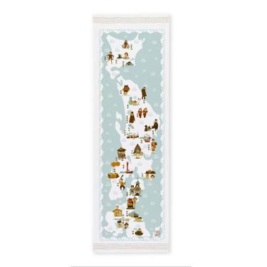 タオルてぬぐい 33×100cm 日本の温泉