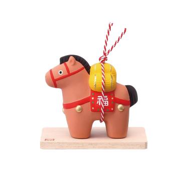 陶彩招福午（恵駒）