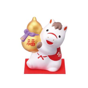 錦彩招福午（瓢箪持ち）