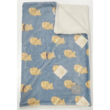 ブランケット タイヤキヤ 73×100cm ブルー