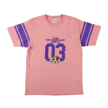 Tシャツ LOF-T2026 パワーパフガールズ フットボール ピンク