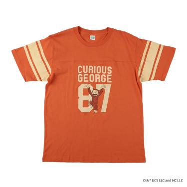 Tシャツ LOF-T2026 おさるのジョージ ユニフォーム風 オレンジ