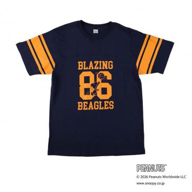 Tシャツ LOF-T2026 スヌーピー ユニフォーム風 86 ネイビー
