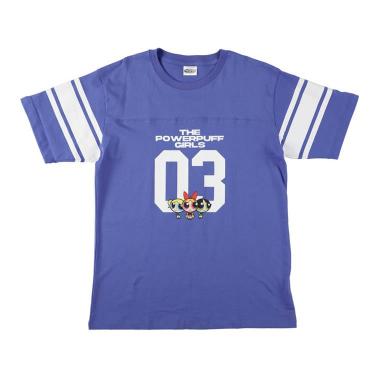Tシャツ LOF-T2026 パワーパフガールズ フットボール ブルー