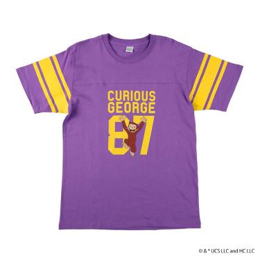 Tシャツ LOF-T2026 おさるのジョージ ユニフォーム風 パープル