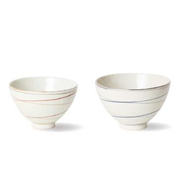 musubi 飯碗ペアセット レッド/ブルー