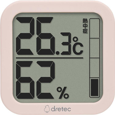 温湿度計ルフト　Ｏ－４０２　ピンク