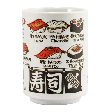 ワンピース 寿司湯呑 海賊旗 (青) ONE PIECE 日本製 日本製