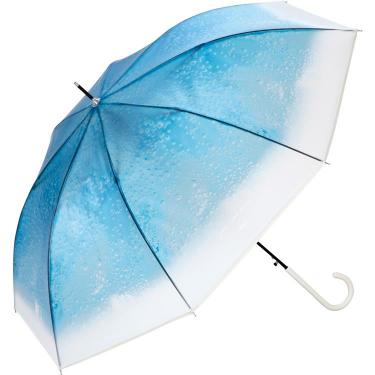 ビニール傘 旅する喫茶 クリームソーダ ブルー