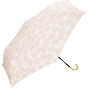 晴雨兼用 折りたたみ傘 ＰＵバイカラーミニ ピンク(ピンク 