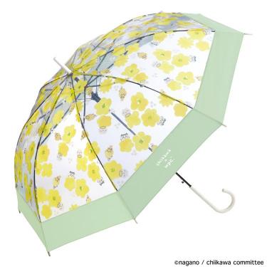 ちいかわ 折りたたみ日傘 遮光mini（花かんむり）晴雨兼用 力強く