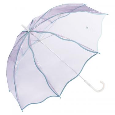 長傘 ビニール傘 ウェービーアンブレラ ラベンダー