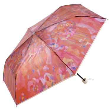 折りたたみ傘 ビニール傘 ヘラルボニーアートアンブレラ りんごのブーケ