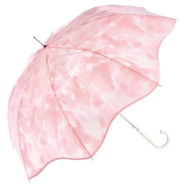 長傘 ビニール傘 フラワーベース ピンク