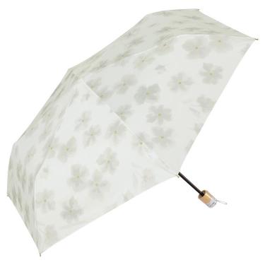 折りたたみ傘 水彩フラワー オフ