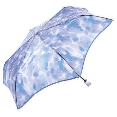 折りたたみ傘 ビニール傘 フラワーベース ブルー