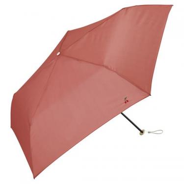 折りたたみ傘 エアライトワンポイント刺繍 ピンク