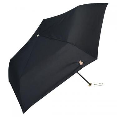 折りたたみ傘 エアライトワンポイント刺繍 ブラック